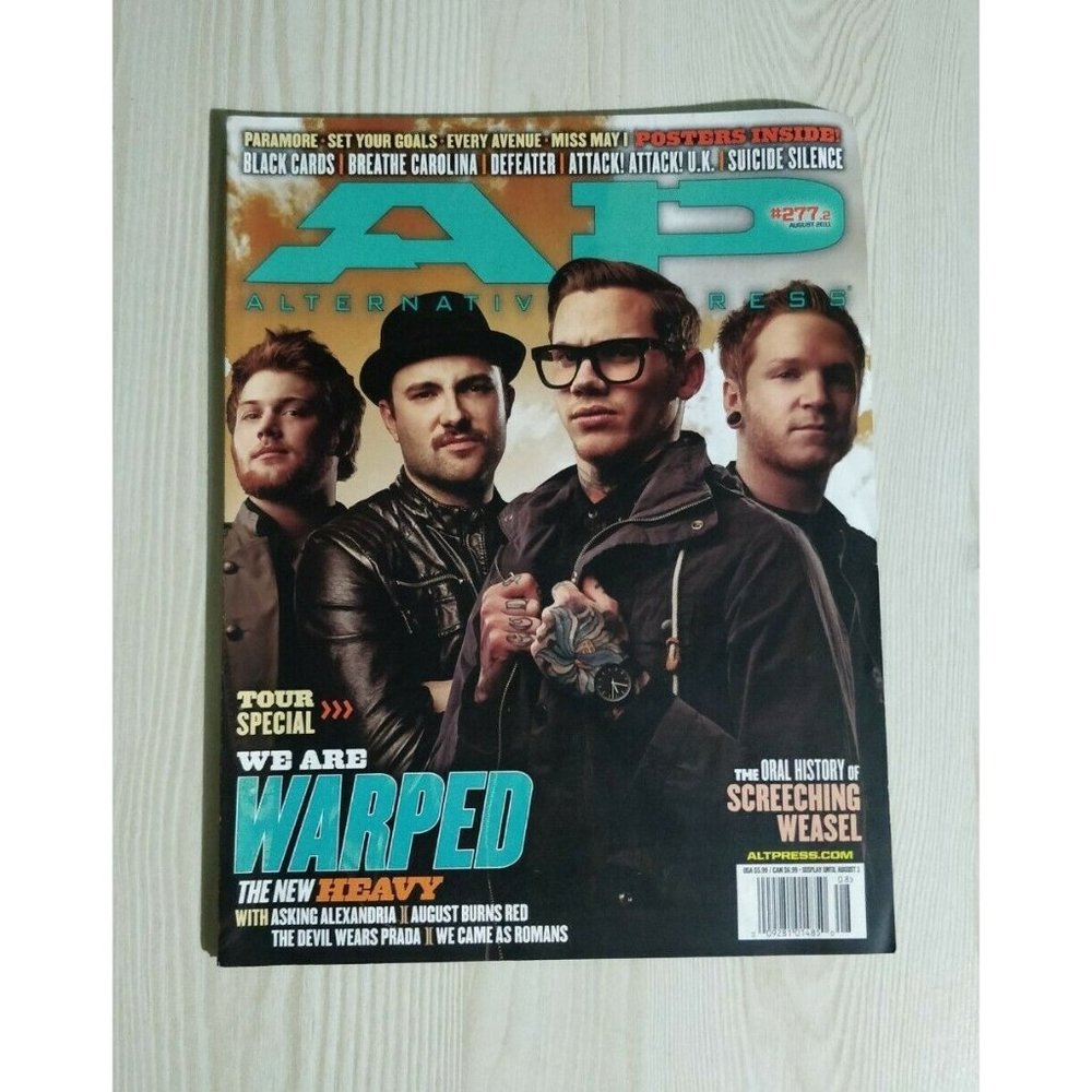 NEW Alternative Press Magazine#277 August 2011 Asking Alexandria Agust Burns Red